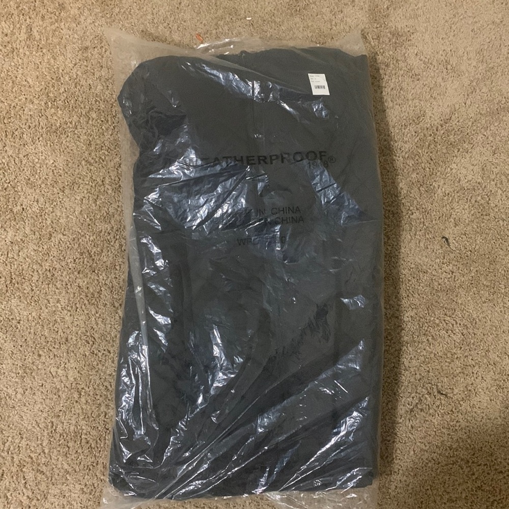 Black Weatherproof Puff Coat